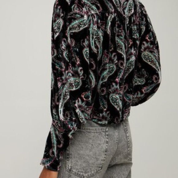 Isabel Marant Paisley Printed Velvet Runway Set - Picture 2 of 7
